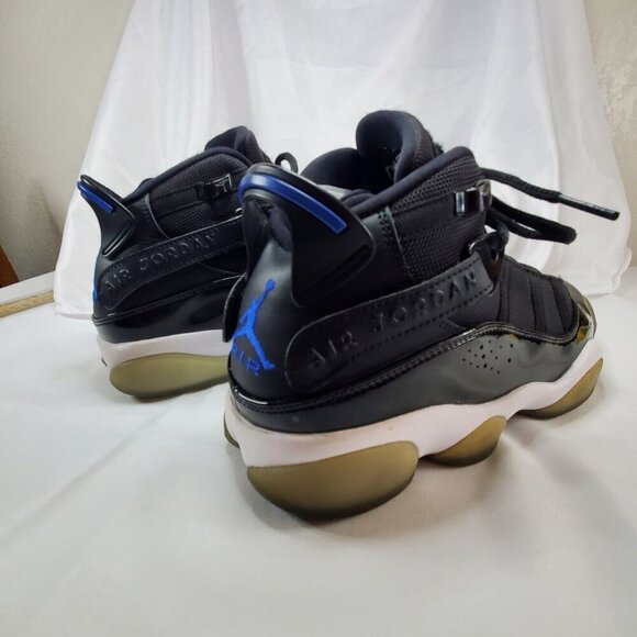 Nike Air Jordan 6 Rings Men Size 8 322992-016 Space Jam black Blue Shoes - Picture 11 of 16